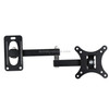 14-24 inch Universal Rotatable Retractable Computer Monitor Two Arms Wall Mount Bracket