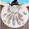 Dream Catcher Series Pattern Circular Microfiber Beach Towel with Tassel, Suitable for Swimming / Bathroom / Picnic( Dream Catcher 16)