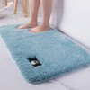 Bathroom Toilet Absorbent Bath Mat Carpet Bedroom Non-slip Foot Pad, Size:50x60cm(Light blue)