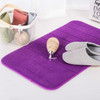 Non Slip Water Absorption Rug Bathroom Mat Shaggy Memory Foam Kitchen Door Floor Mat, Size:50X90CM(Purple)