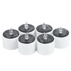 6 PCS Solar Power Candle Lamp, Warm White Light LED Energy Saving Atmosphere Night Light