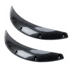 2 PCS 58cm Car Stickers Rubber Round Arc Strips Fender Flares Wheel Eyebrow Decal Sticker(Black)
