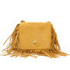 Mini Messenger Bag Cute Tassel Design Kids Coin Purses Children Handbags Shoulder Bags(Yellow)