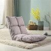 Lazy Sofa Chair Tatami Floor Cushions Bed Chair Folding Sofa(Light Purple)