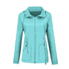 Raincoat Waterproof Clothing Foreign Trade Hooded Windbreaker Jacket Raincoat, Size: XXL(Water Blue )(Water Blue)