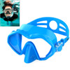 DM800 Silica Gel Diving Mask Swimming Goggles Diving Equipment for Adults (Blue)