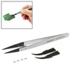 JAKEMY JM-T10 Replaceable Anti-Static Tweezers(Silver)