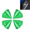 4 PCS Car Tyre Hub Centre Cap Cover (Green)