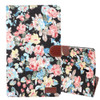 Dibase Flower Pattern Horizontal Flip PU Leather Case for Galaxy Tab A 10.5 / T590, with Holder & Card Slot (Black)