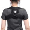 Adjustable Upper Back Shoulder Support Posture Corrector Adult Children Corset Spine Brace Back Belt, Size:M(Black)