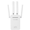 Wireless Smart WiFi Router Repeater with 4 WiFi Antennas, Plug Specification:US Plug(White)