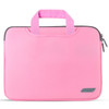 For 11 inch / 12 inch Laptops Diving Fabric Laptop Handbag(Pink)