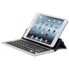 BlueFinger F18 3-Foldable Aluminum Alloy Bluetooth Keyboard with Holder for iOS, Android, Microsoft (Silver)