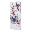 For Galaxy S20 Ultra Colored Drawing Pattern Horizontal Flip Leather Case with Holder & Card Slots & Wallet(Two Butterflies)