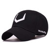 3D Letter Embroidery Pattern Hip Hop Style Baseball Cap Peak Cap, Size: Head Circumference: 55-61cm(Black white)