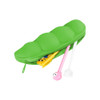 Vegetable Series Stationery Pencil Bag Shaped Silicone Pencil Box Creative Primary Secondary School Stationery, Style:Light Green Pea