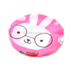 3 PCS Cute Cartoon Shower Bath Cap Saunas Lace Elastic Band Cap Hair Protective Cap(Pink Rabbit)