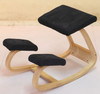 Ergonomic Kneeling Chair Stool Home Office Furniture Ergonomic Rocking Wooden Kneeling Chair(Black)