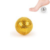 1 Pair Magnetic Massage Ball Relax Muscle Finger Plantar Pressure Massage Stab Ball, Size:4.7cm(Gold)