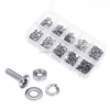 600 PCS M2 304 Stainless Steel Hex Socket Flat Head Screw Washer Nut Kit