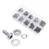 600 PCS M2 304 Stainless Steel Hex Socket Button Head Screw Washer Nut Kit