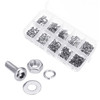 600 PCS M2 304 Stainless Steel Hex Socket Button Head Screw Washer Nut Kit