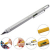 Multi-functional 6 in 1 Professional Stylus Pen, For iPhone 6 & 6 Plus, iPhone 5 & 5S & 5C, iPad Air 2 / iPad Air / iPad mini / mini with Retina Display and All Capacitive Touch Screen(Silver)