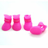 Lovely Pet Dog Shoes Puppy Candy Color Rubber Boots Waterproof Rain Shoes, M, Size:  5.0 x 4.0cm(Pink)