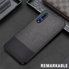 Shockproof Splicing PU + Cloth Protective Case for Huawei P30 (Black)