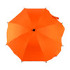 Adjustable Laciness Umbrella For Golf Carts, Baby Strollers/Prams And Wheelchairs To Provide Protection From Rain And The Sun(Orange Light)