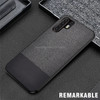 Shockproof Splicing PU + Cloth Protective Case for Huawei P30 Pro (Black)