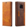 For Huawei Mate 20 Pro LC.IMEEKE LC-001 Series PU + TPU Color Matching Frosted Horizontal Flip Leather Case with Holder & Card Slot(Brown)