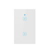WS-US-02 EWeLink APP & Touch Control 2A 2 Gangs Tempered Glass Panel Smart Wall Switch, AC 90V-250V, US Plug