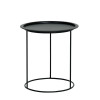 Nordic Wrought Iron Small Coffee Table Fashion Simple Living Room  Circular Shape Table(48x48x50cm)