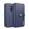 DG.MING Lambskin Detachable Horizontal Flip Magnetic Case for Huawei Mate 20, with Holder & Card Slots & Wallet (Blue)