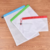 10 PCS Double-Stitched Strength Reusable Fruit Sandwich Pouch Mesh Storage Bags, Size: 30cm x 43cm, Random Color Delivery