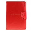 Universal Crazy Horse Texture Horizontal Flip Leather Case with Holder for 9 inch Tablet PC(Red)