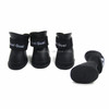 Lovely Pet Dog Shoes Puppy Candy Color Rubber Boots Waterproof Rain Shoes, L, Size:  5.7 x 4.7cm(Black)