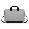 DJ08 Oxford Cloth Waterproof Wear-resistant Laptop Bag for 13.3 inch Laptops, with Concealed Handle & Luggage Tie Rod & Adjustable Shoulder Strap (Grey)