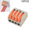10 PCS 4 Port PCT Series Architectural Wiring Connector LED Lamp Conductor Distributor Junction Box Wire Joint