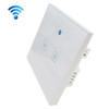 WS-UK-02 EWeLink APP & Touch Control 2A 2 Gangs Tempered Glass Panel Smart Wall Switch, AC 90V-250V, UK Plug