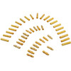 4.0mm Gold Plated Banana / Bullet Connectors with Heat Shrink Tubing (20-Pair)