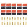 6mm Gold Bullet Connector with Heat Shrink Tubing for RC Battery (10 Pairs)