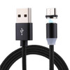 1m Weave Line USB to USB-C / Type-C Magnetic Charging Cable, For Galaxy S8 & S8 + / LG G6 / Huawei P10 & P10 Plus / Xiaomi Mi 6 & Max 2 and other Smartphones(Black)