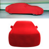 Anti-Dust Anti-UV Heat-insulating Elastic Force Cotton Car Cover for Sedan Car, Size: M, 4.65m~4.89m (Red)