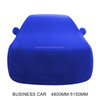 Anti-Dust Anti-UV Heat-insulating Elastic Force Cotton Car Cover for Business Car, Size: 4.8m~5.15m (Blue)