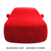 Anti-Dust Anti-UV Heat-insulating Elastic Force Cotton Car Cover for Business Car, Size: 4.8m~5.15m (Red)