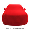 Anti-Dust Anti-UV Heat-insulating Elastic Force Cotton Car Cover for SUV, Size: L, 4.78m~5.04m(Red)
