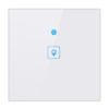 WS-EU-01 EWeLink APP & Touch Control 2A 1 Gang Tempered Glass Panel Smart Wall Switch, AC 90V-250V, EU Plug