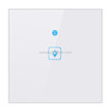 WS-EU-01 EWeLink APP & Touch Control 2A 1 Gang Tempered Glass Panel Smart Wall Switch, AC 90V-250V, EU Plug